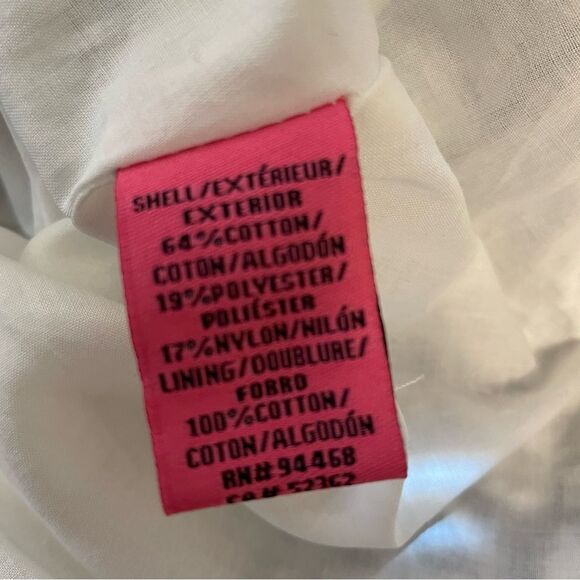 Betsey Johnson Sleeveless Button Down Fit & Flare Dress Navy White Size 4 - Picture 8 of 9